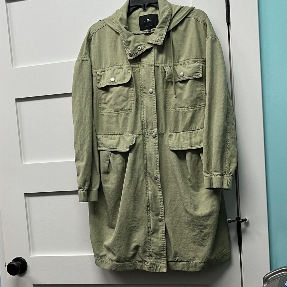 7 For All Mankind Jacket with Hood size large